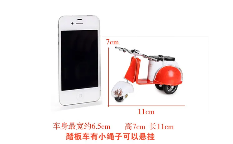 Metal Motorcycle Model Classic Style Little Wort of Art Pedal Motor Toy Tome с Rome Holiday039 украшения 3896568