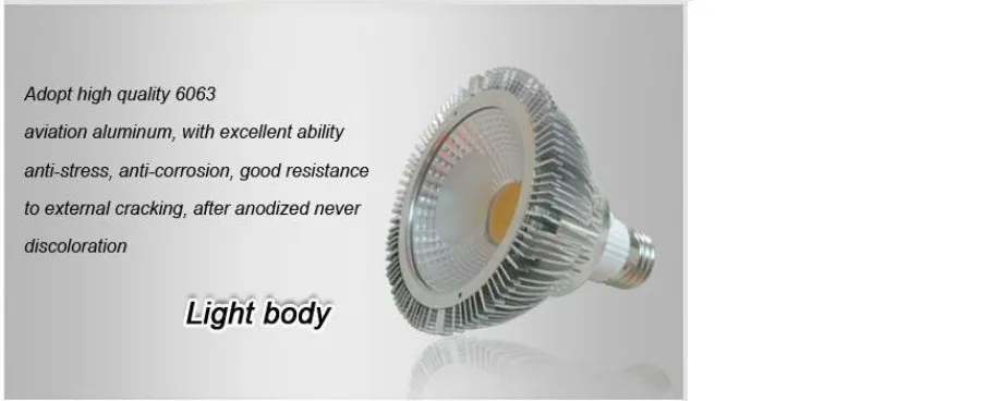 E27 E26 GU10 Led PAR30 Işıklar Ultra Parlak 18W COB Dim Led Ampüller Işık 30/60 Açı Sıcak / Soğuk Beyaz AC 110-240V + Garanti 3 Yıl