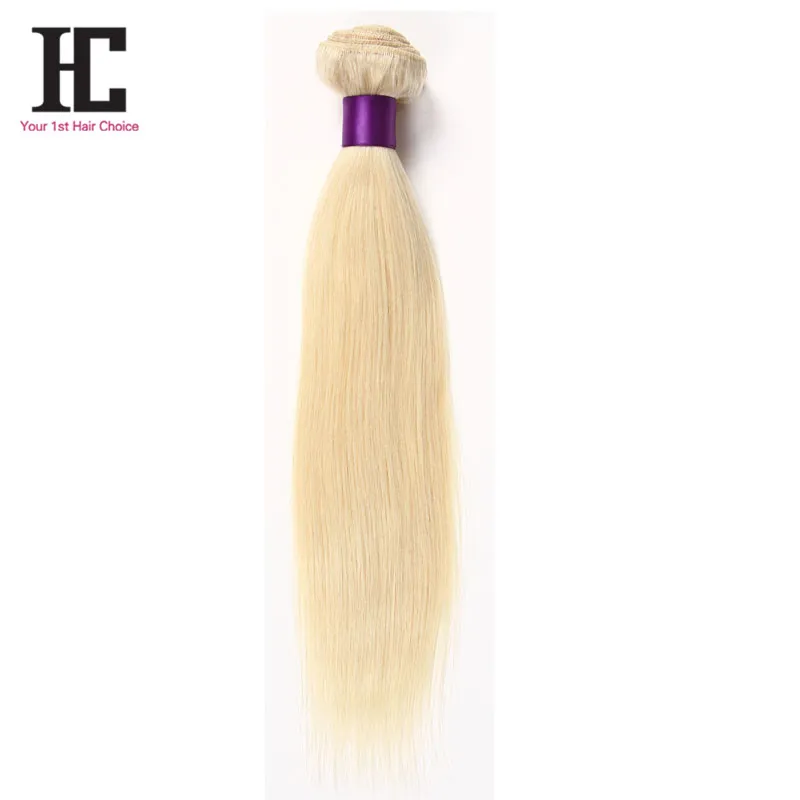 613 Blondes reines Haar, 4 Stück, brasilianisches reines, glattes Menschenhaar, günstige blonde brasilianische Haarwebart, Bündel, HC-Produkte