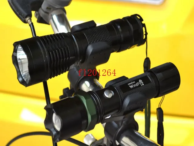 Rotation Swivel Bicycle Mount Bike LED Headlight Flashlight Lamp Holder Bracket Clamp Clip Grip