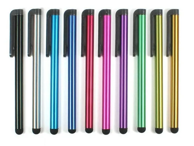 Stylus Pen Capacitiv skärm Mycket känslig Touch Pen för iPhone6 ​​6Plus iPhone5 4 SamsungGalaxys5 S4 Note4 Note3 Gratis frakt 100pcs