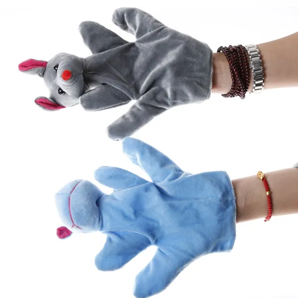 lot 9quot Animal hand Glove Dolls big Plush Puppet Hand Toy Baby Child Zoo Farm Animal Hand Glove Puppet Finger Sack Plu1176284