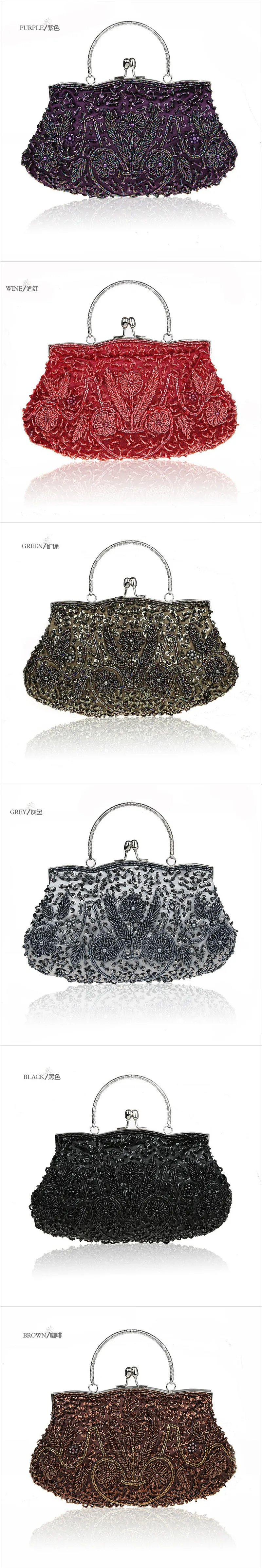 2016 New Luxury Diamond Hand Bag Dinner Beaded Handbag Cloth Hand Bag