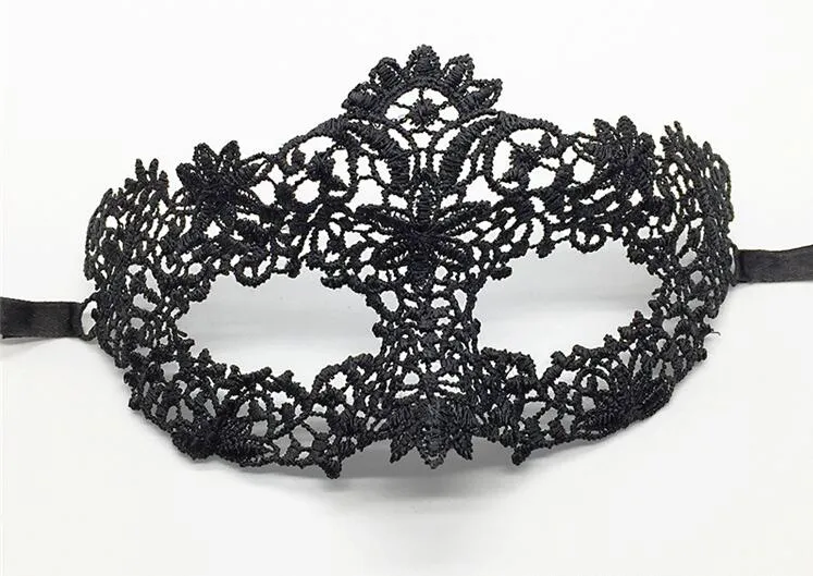Masquerade seksi dantel maske Prenses Dans 6 tarzı Parti için siyah Cadılar Bayramı Karnaval Noel Venedik göz maskesi