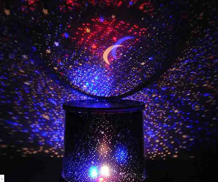 Cheer artiklar LED -projiceringslampa Fantastiskt Sky Star Master Night Projector Flahlamp Vacker stjärnklar julklapp Bästa barnleksaker