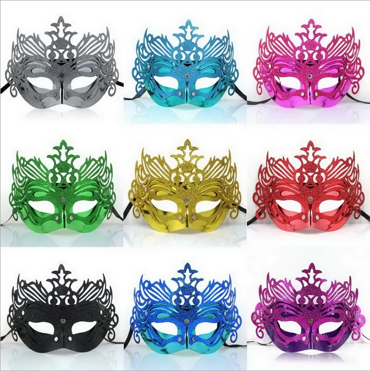 25 pcs Clássico Máscara de Halloween Chapeamento Coroa Parte Máscaras para Homens e Mulheres Moda Máscara para o Dia Das Bruxas Natal Cosplay Grande Qualidade máscara