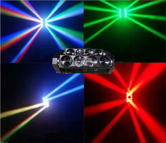 Fabrik große Verkäufe 8 Stück LED Spider Beam Lichter Disco Bühne heißeste Lichter gute Qualität DHL Fedex UPS kostenlos