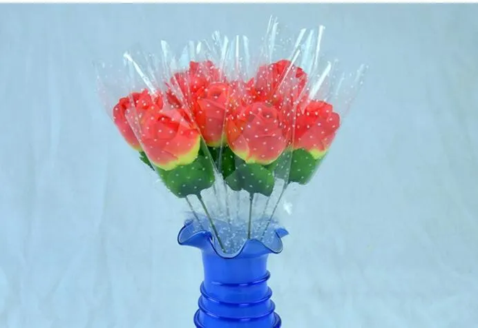 50 pçs / lote Rosas Artificiais Flor De Seda Branca De Casamento Bouquet De Noiva Decoração de Casa 2.3 