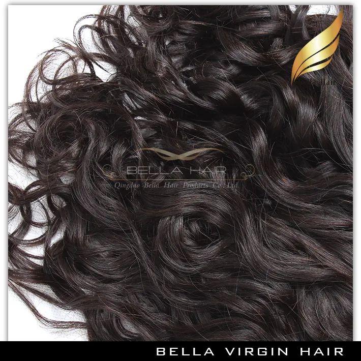 100％Remy Brazilian Hair Bundles Natural Wavy Virgin Extensions耐久性のあるWeft3バンドルJulienchinaBellahair