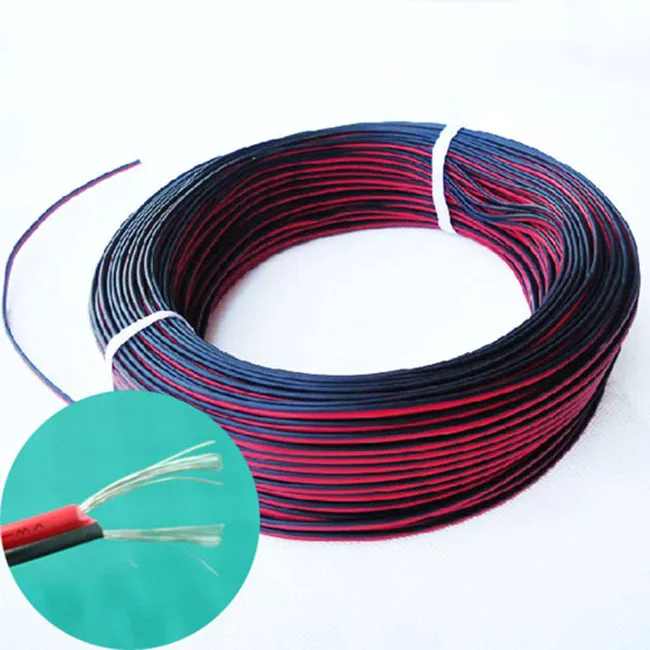 Fornecedor profissional de led, 2 pinos, cabo de extensão de led, fio de cobre, fio de 2 pinos para luz de tira, fonte de alimentação de som sh1366896
