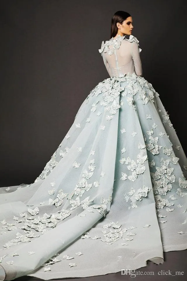 Abiti da ballo ad alto anno elie saab 2019 Appliques in rilievo abito da sera arabo maniche lunghe tappeti rossi vintage abiti da festa di celebrità 2411