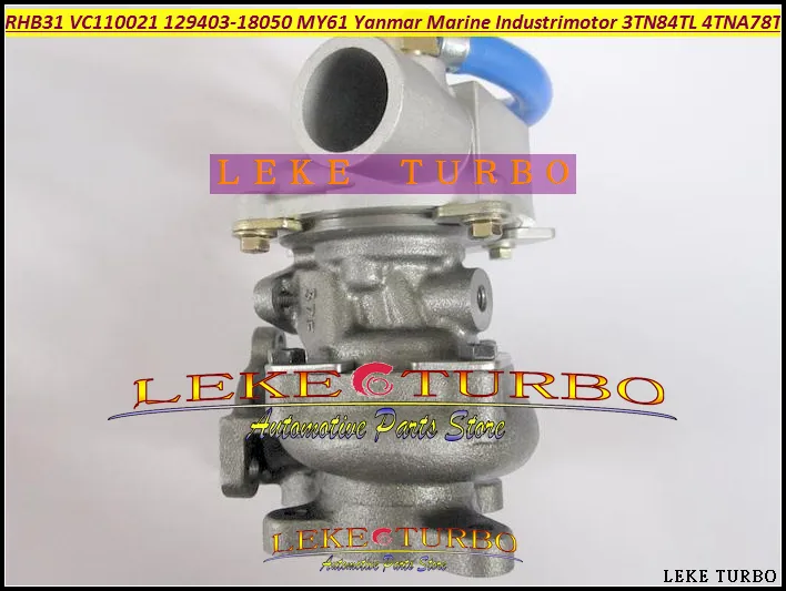 RHB31 VC110021 129403-18050 129189-18010 129189-18010 129189-18010 12918918010 Yanmar Marine IndustrieMotor 3TN84TL-R2B 4TNA78-TL 3TN82TE用MY61ターボターボチャージャー