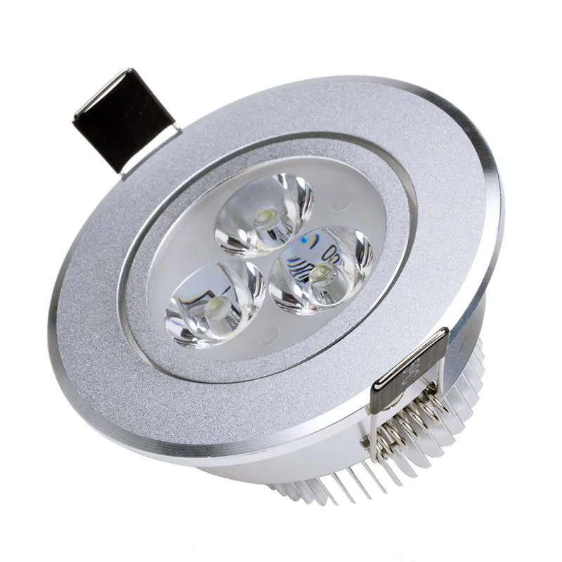 3W 110V 220V LED plafond Downlight Non Dimmable LED Downlight chaud/froid blanc LED plafonnier maison éclairage intérieur