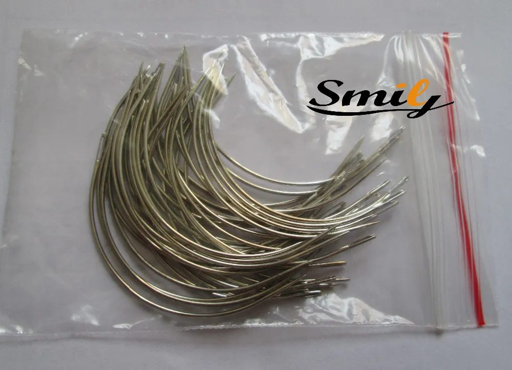 thumbnail image 2 of 12-Piece Curved & Straight Hair Extension Needles – Sew-in Wig Weft Needles, Unisex 2 of 5