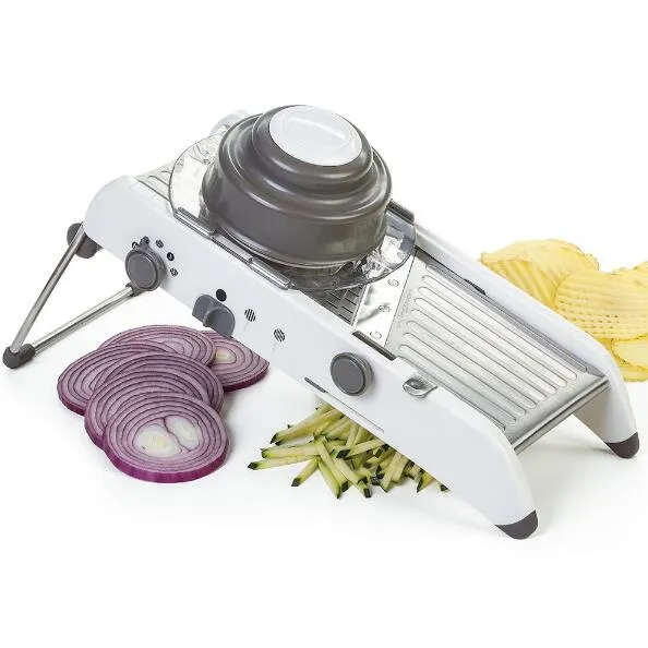 Hot Mandoline Slicer Kök Rostfritt Stål Manuell Cutter Shredder Julienne För Skivning Mat Frukt Grönsaker