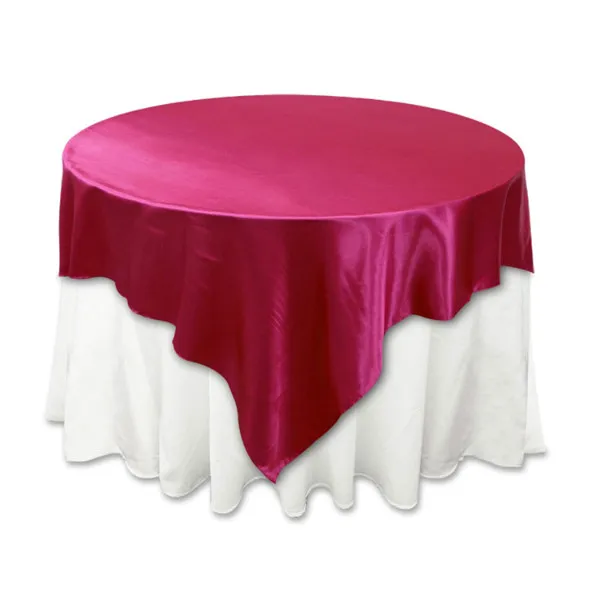 Telai da tavola Forniture per feste in maschera Tovaglia Raso Tovaglia nobile Sovrapposizione Top quadrato Tovaglia per banchetti Illusion Wedding Party Hotel