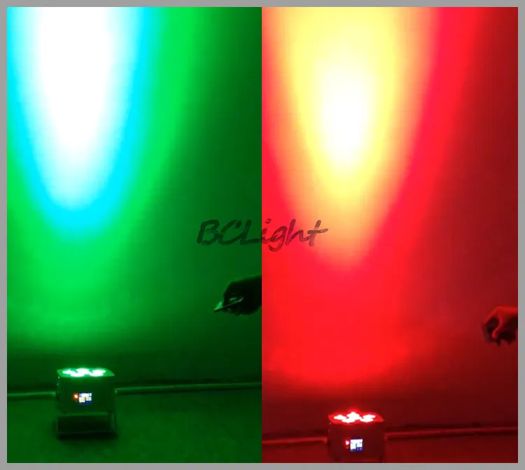 10 stks  1 vliegtuig / partij Draadloze DMX PAR LICHT RGBWA   UV 6x18W Wassen Uplighting IR-besturing LED Batterij Operated Lighting