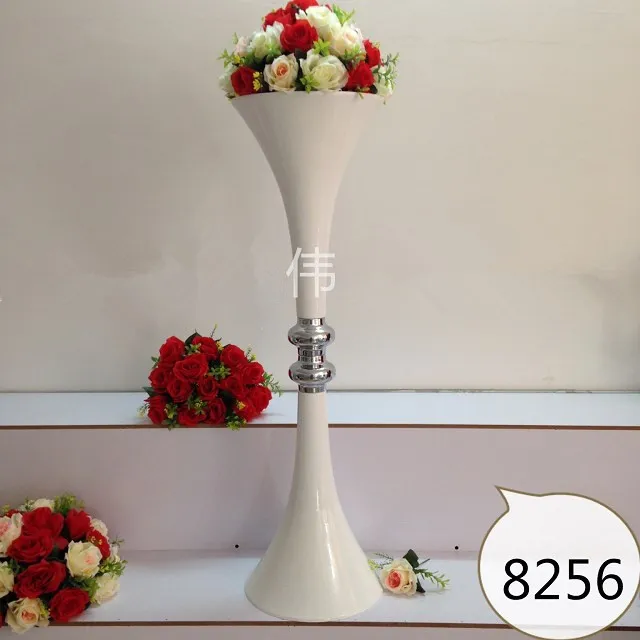 Decoração de casamento Flor mental Vaso Centerpieces para casamento 14 mesa