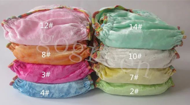 Free Shipping 2015 NEW Design 50 pcs Organic 100% Bamboo Cotton Velour baby Cloth diapers Nappy No PUL with 50 inserts