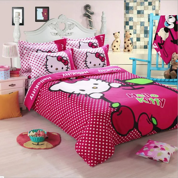 i 100% Cotone Hello Kitty Tessili La Casa Biancheria Da Letto