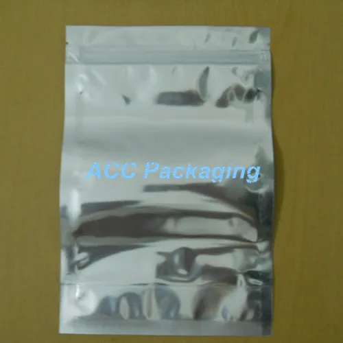 6.3''x9.4'' 16x24cm Mylar Stand Up Aluminum Foil Clear Packaging Package Bag for Food Coffee Nuts Storage Resealable Zipper Lock Bag