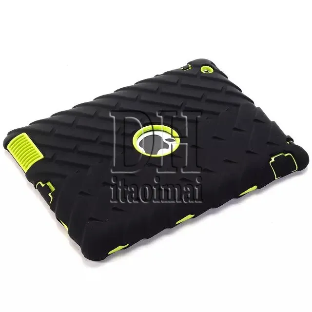 3 en 1 Defender Robot a prueba de golpes Funda militar de silicona extremadamente resistente para ipad 2 3 4 mini 4 DHL 50 piezas