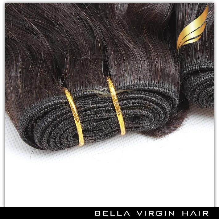 100% Remy Cheveux Brésiliens Bundles Vague Naturelle Ondulée Vierge Extensions de Cheveux Durable Trame 3 Bundles Julienchina BellaHair