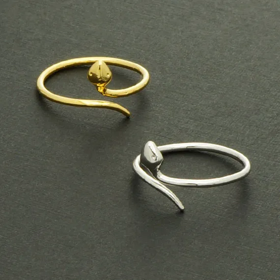 패션 18K 금 도금 반지 여자를위한 작은 뱀 반지 선물 고품질 믹스 컬러 반지