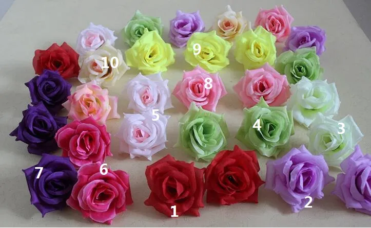 Rose Hoof Diameter 7-8cm Kunstbloemen Zijde Camellia Rose Head100P Artificial Silk Camellia Rose Flower Head FB003