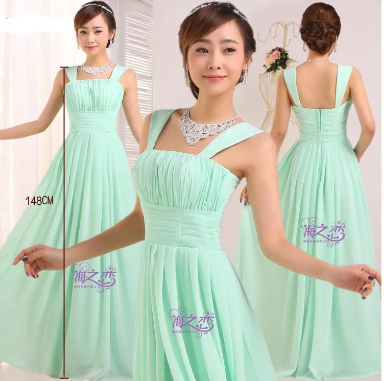 Cheap Bridesmaid Dresses Long Chiffon Bridesmaids Dresses For Wedding Party Plus Size Prom