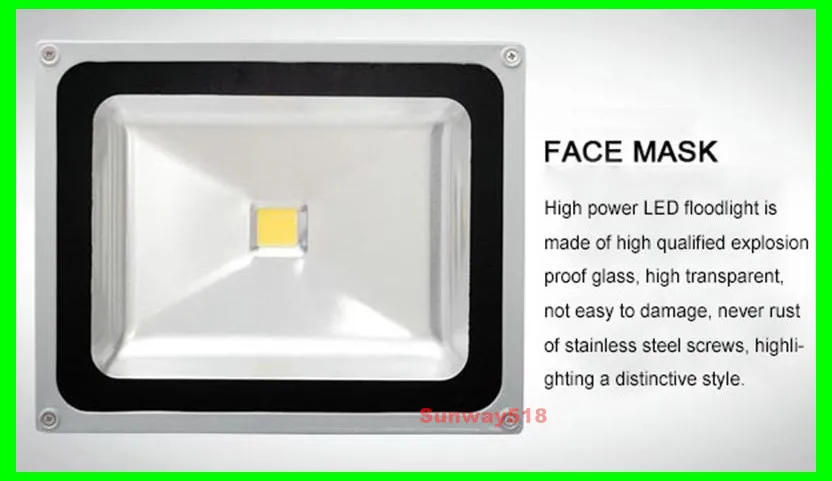 Led Floodlights Waterproof 100W 150W 200W 250W 300W 400W Led Outdoor Flood Lights Led Landscape Lamp AC 85-265V 