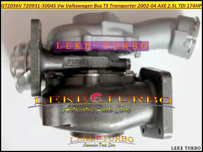 GT2052V 720931-5004S 720931 070145701H 070145702A Turbocharger for VW Volkswagen Commercial T5 Transporter 2002-04 AX 2.5L TDI 174HP