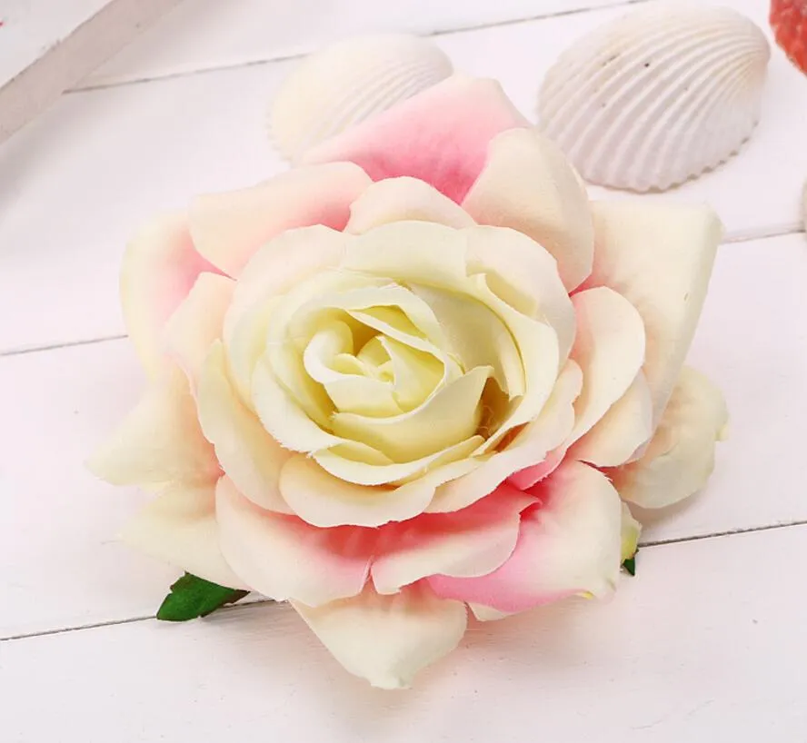 20шт 12см искусственные многоцветные розы шелковые цветы головы для фотографий реквизит свадебный букет домашнего украшения
