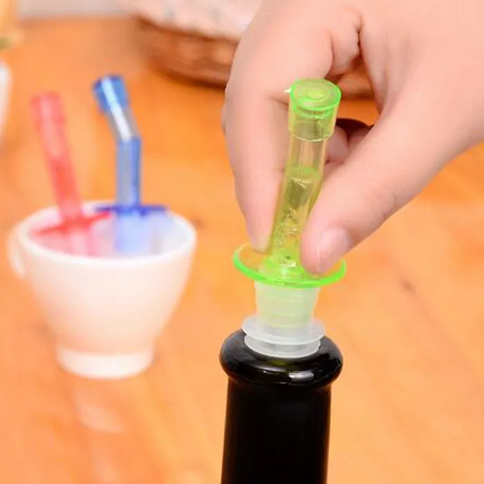 Vakantie verkoop 4xdispenser drankfles pourer wijn olie flow olive giet spruitstopper set met lage prijs