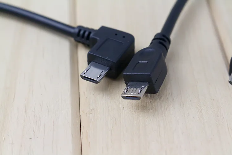 Mini Micro USB OTG Host Cable Adapter svart 10cm för Samsung HTC Android Tablet PC A10 via RK Sony MP3 MP4 Smart Phone