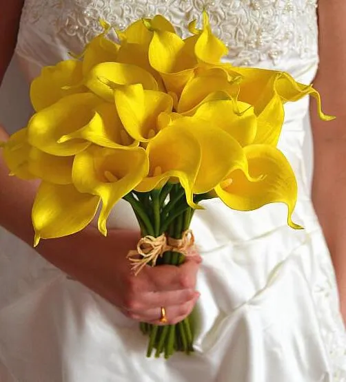 Bouquet da sposa bulbi di giglio di calla per bouquet da sposa in lattice fiore di calla per la decorazione di nozze di casa e giardino