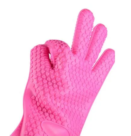 Heat Resistant Kitchen glove Thick barbecue grilling glove Silicon BBQ Grill Oven Mitt Pot Holder Cooking glove Rated 5.0 /5 based on 1 cus