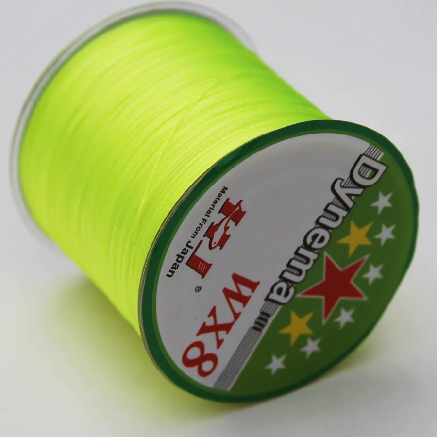 Superstarke japanische Meeres-Multifilament-Angelschnur, 100 % PE, 8 Stränge, geflochten, 500 m, 9 Farben