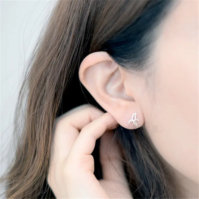 Bonito da orelha do parafuso prisioneiro para as meninas da moda ear stud 18 k banhado a ouro studs ear design exclusivo para sale5