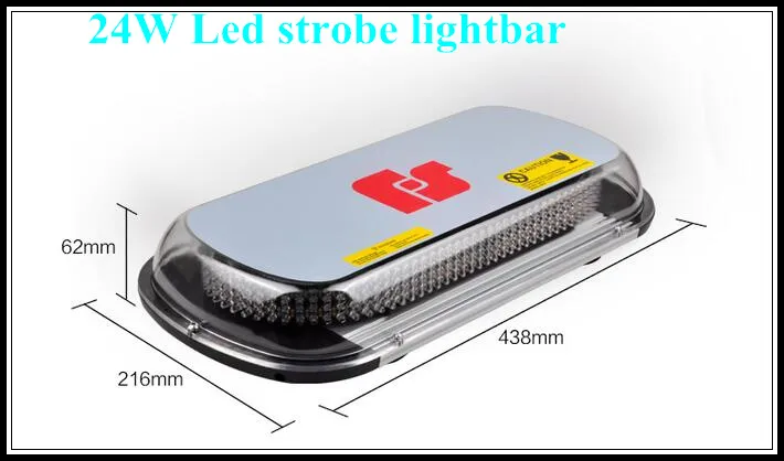 Hoge Intensiteit 44cm, DC12V, 40W LED Mini Lightbar Noodverlichting, Strobe Lightbar, Politie Light Bar, 11Flash, Waterdicht