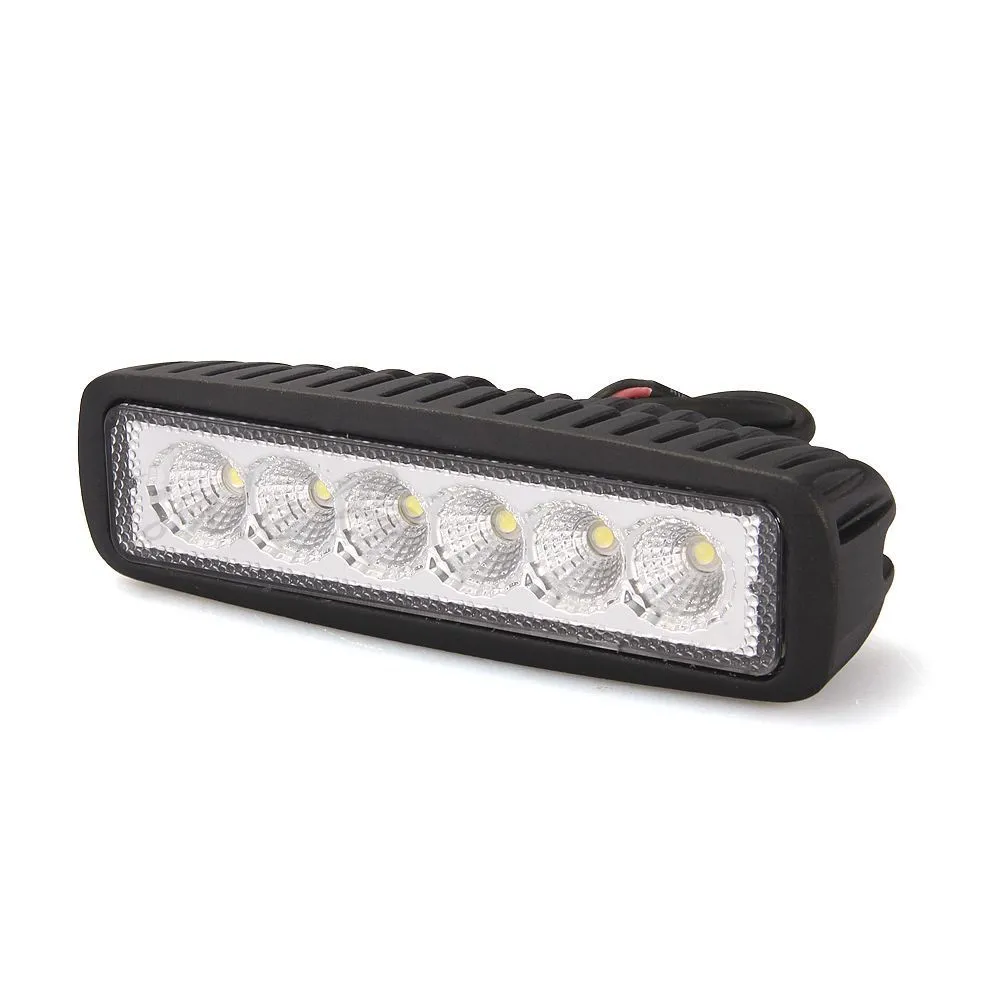 LED Işıklar Barlar 6 inç 18 W Çalışma Işık Bar Taşkın Sürüş Offroad Sis 4WD Tekne Ute.