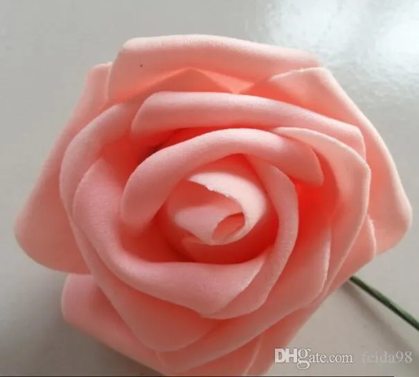 Artificial Flowers Rose 8cm Foam Flowers For Bridal Bouquets Wedding