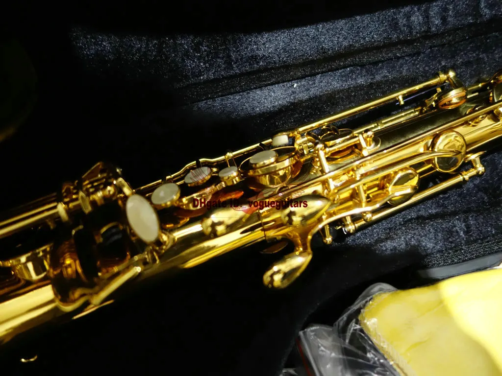 Wholesale Saxophone newest Golden 54 Tenor Saxophone with case Free Shipping