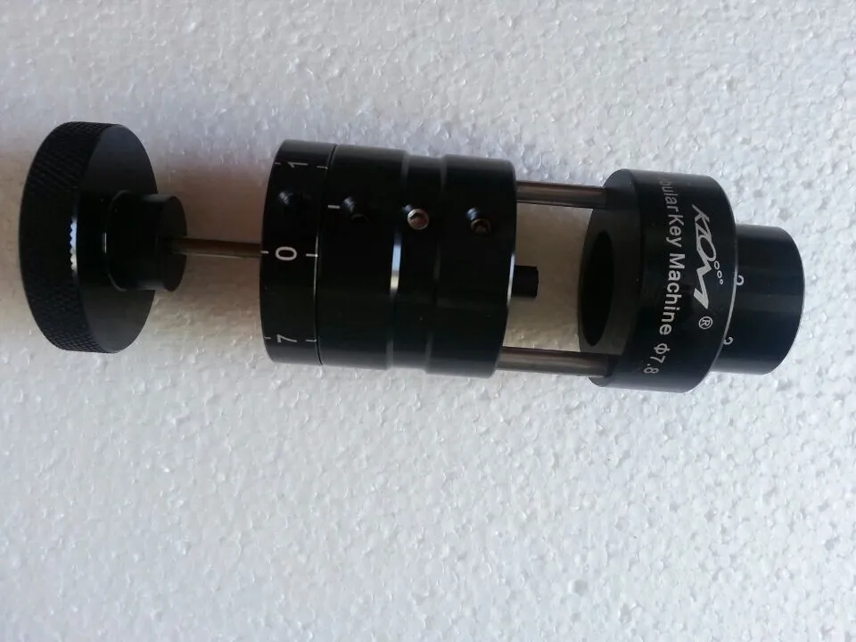 Coupeur de clé de machine à clé tubulaire KLOM de 7.5mm 7.8mm, ensemble de choix de serrure d'outil de serrurier.