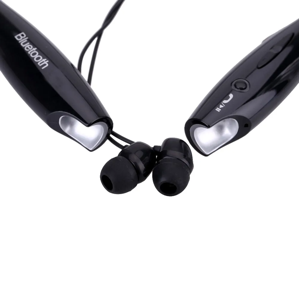 Cuffie stereo per sport all'aria aperta Cuffie intrauricolari wireless HV-800 con cinturino da collo Bluetooth 4.0 + EDR Cuffie musicali Auricolari con microfono