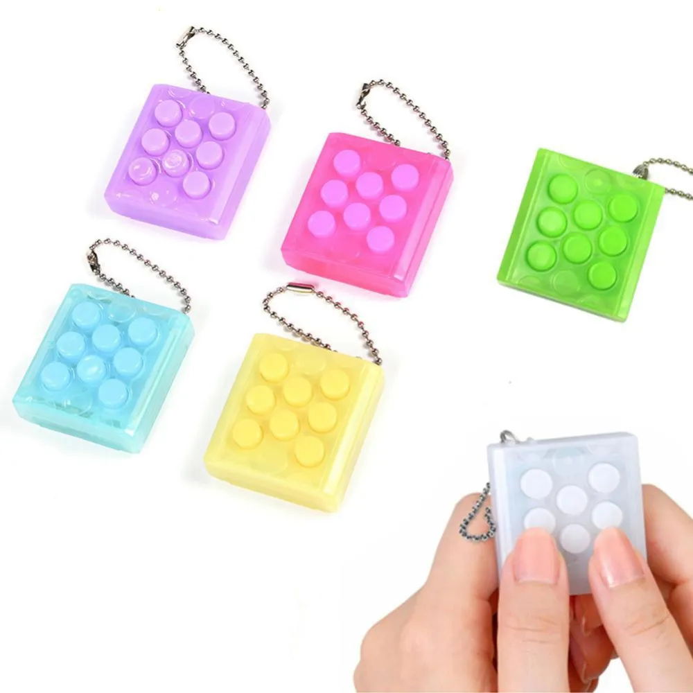 Puchi puchi nyckelring puti elektronisk bubbla nyckelring pop decompress leksak puchi keychain anti stress leksaker kka2775