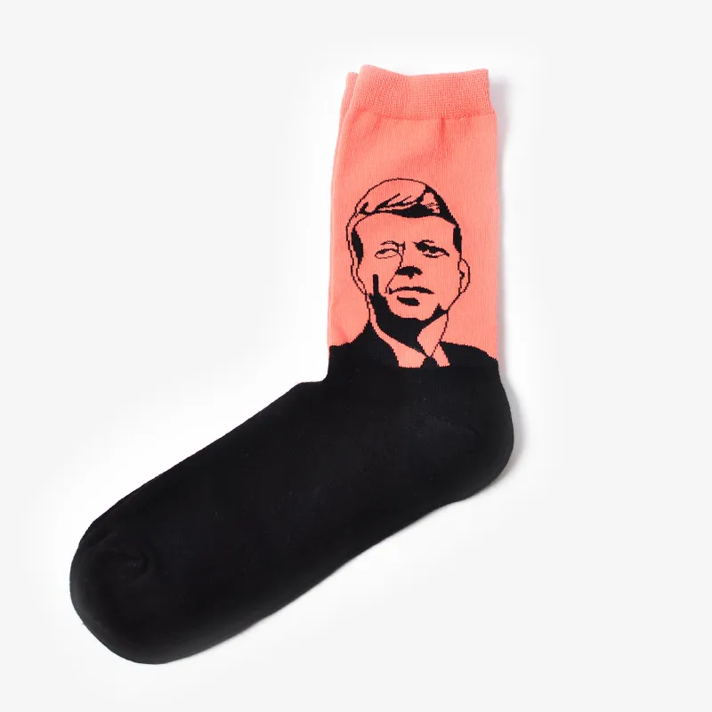 NIEUW ORIGINELE CREATIEVE Design Women Men Cotton Art Socks Van Gogh Oil Painting Socks Famous People Portrait Socks44633399