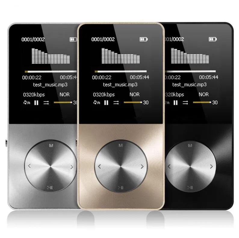 Yeni Metal MP3 MP4 Oynatıcı 8 gb 16 GB Video Spor MP4 Flaş HIFI Ince MP4 Video Oynatıcı Radyo Kaydedici Walkman Hoparlör Ile