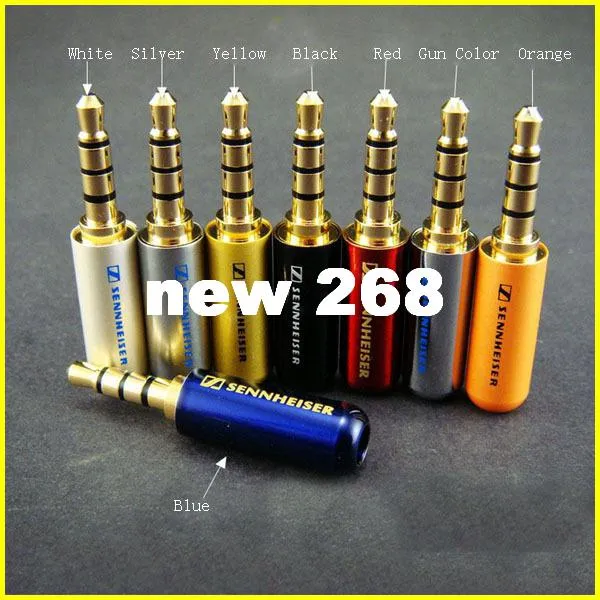Wholesale 3.5mm 4 Pole Metal Audio Soldering Headphone Jack Plug Repair