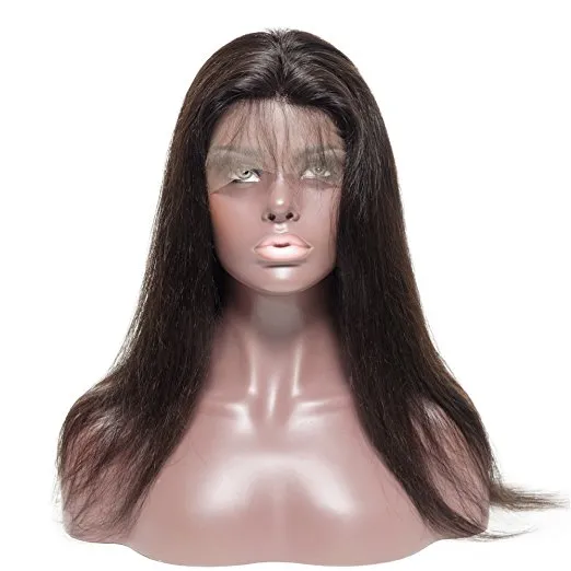 360 Ludzkie włosy Pełna Koronkowa Peruka Dla Czarnych Kobiet Prawdziwe 100% Virgin Smooth Silky 130% Deniste HD Invisible Frontal Wigs Bone Straight Diva1